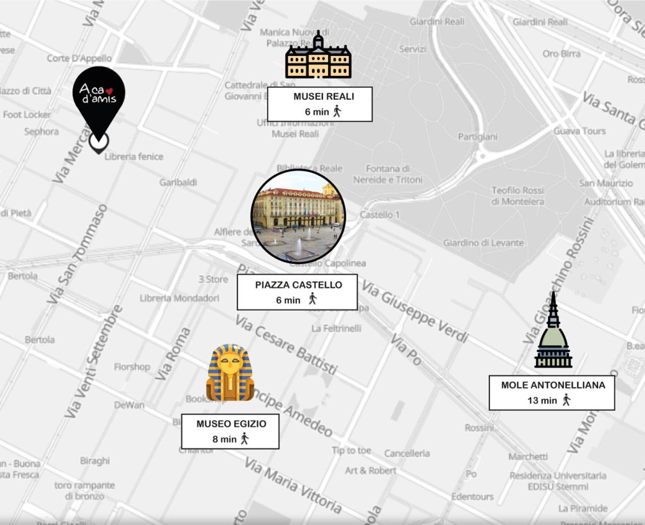 Апартаменты Acadamis - Garibaldi 9 Bis - Piazza Castello Турин Экстерьер фото